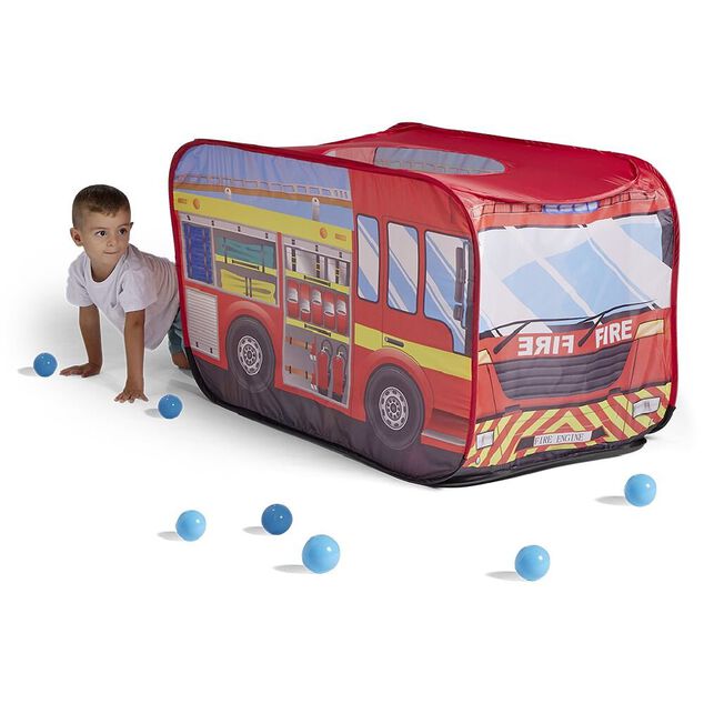 Piscine &agrave; balles camion pompier 110x70xH70cm