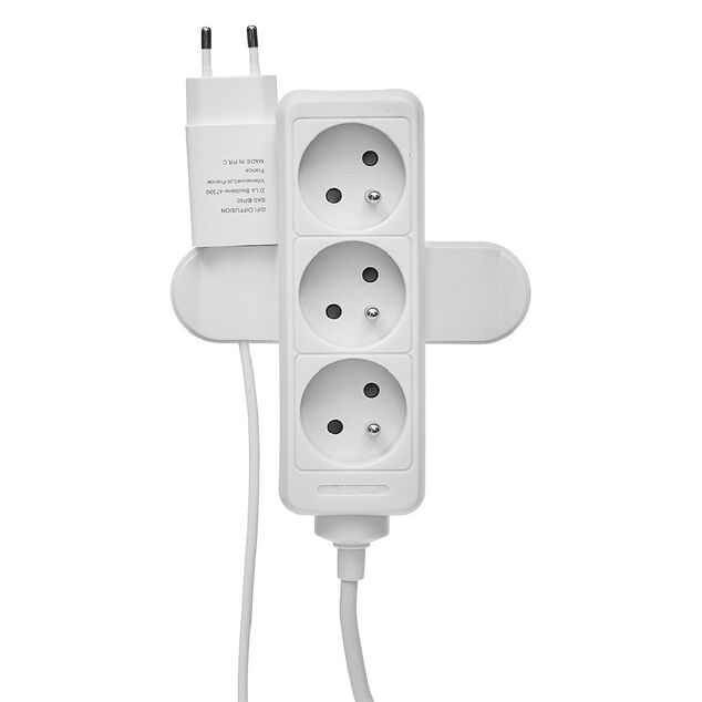 Support multiprise et enrouleur