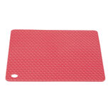 Dessous de plat carr&eacute; en silicone 18x18cm - 2 coloris