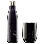 Bouteille isotherme inox 500 ml + tasse 300 ml