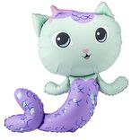 Ballon Gabby Chat aluminium forme sirène 80x82cm