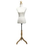 Buste femme en mousse sur pied en bois 37x23xH168cm