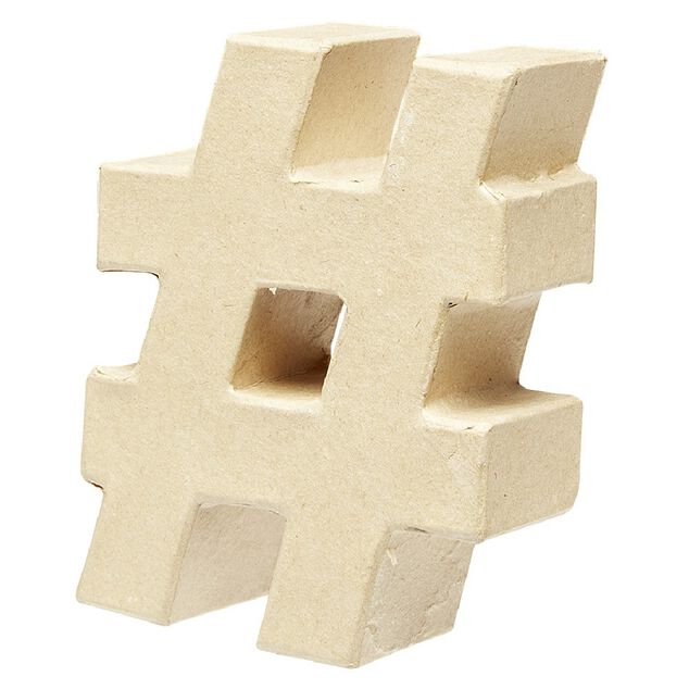 Symbole # &agrave; d&eacute;corer en papier mach&eacute;