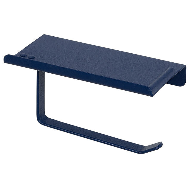 D&eacute;rouleur papier WC inox bleu Sunflow &agrave; visser ou coller 17,4x9xH8cm