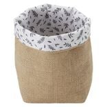 Panière en jute 12x12xH.16 cm