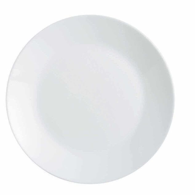 Assiette plate ronde Luminarc opale blanche &Oslash;25cm
