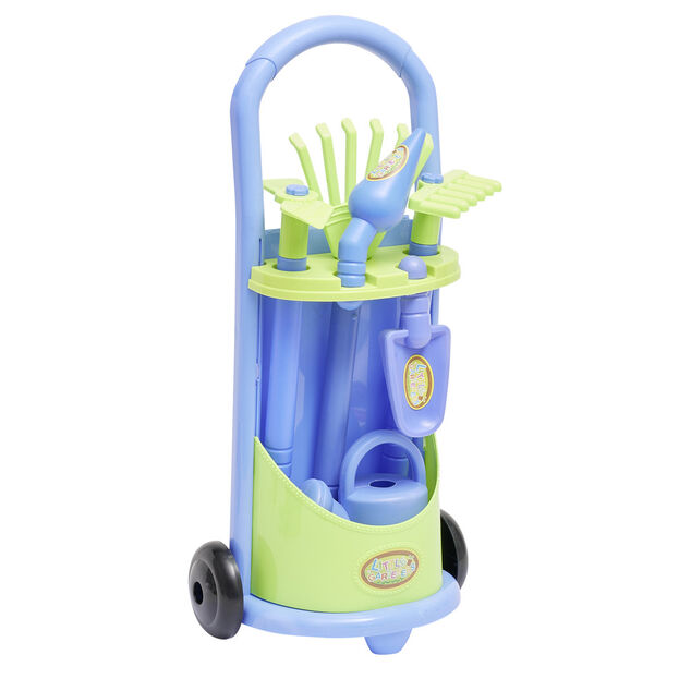 Chariot de jardinage enfant en plastique 7 pi&egrave;ces 20x12xH55cm