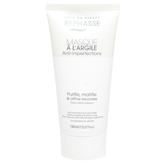 Masque argile anti imperfections BYPHASSE 150ml