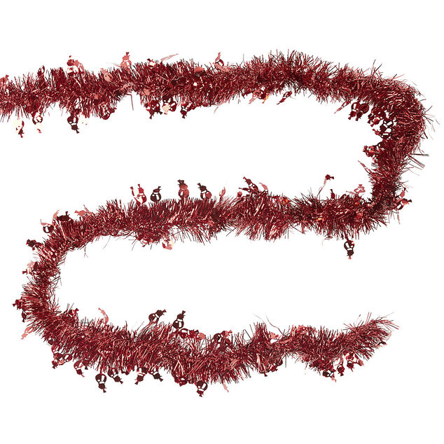 Guirlande de Noël à brins rouge scintillant L 3 m