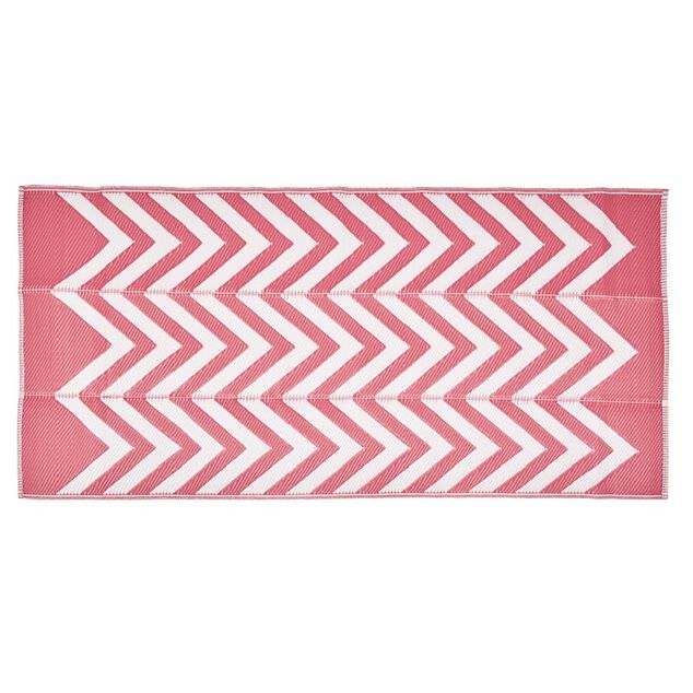 Natte sac de plage 2en1 rose et blanche