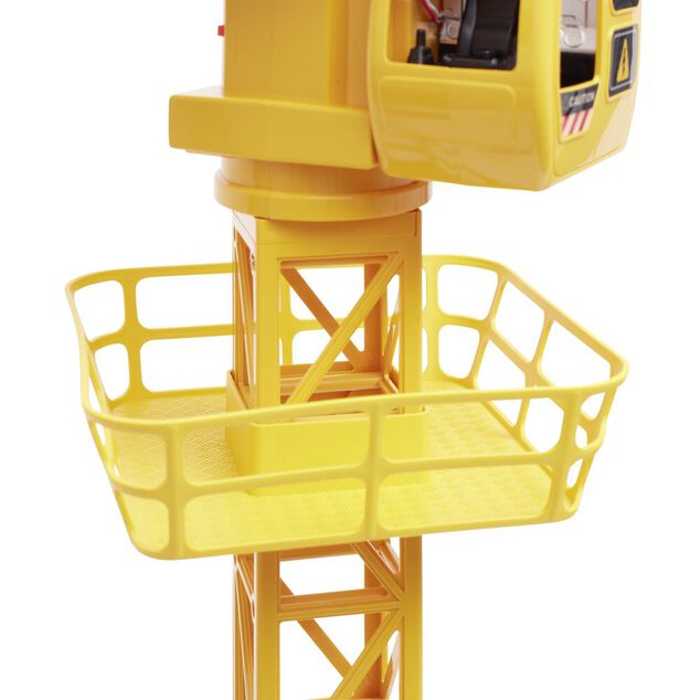 Grue telescopique plastique jaune 60x32xH98cm