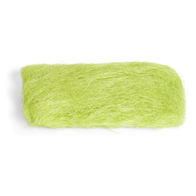 Fausse herbe en paille pour d&eacute;cor P&acirc;ques blanc ou vert