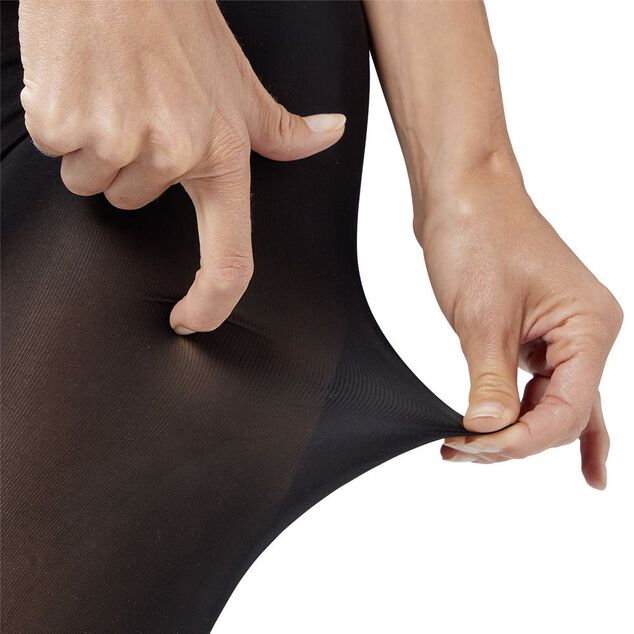 Collants noirs ind&eacute;chirables semi opaques Taille unique