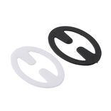 Clip pour bretelles soutien-gorge croisées plastique blanc transparent