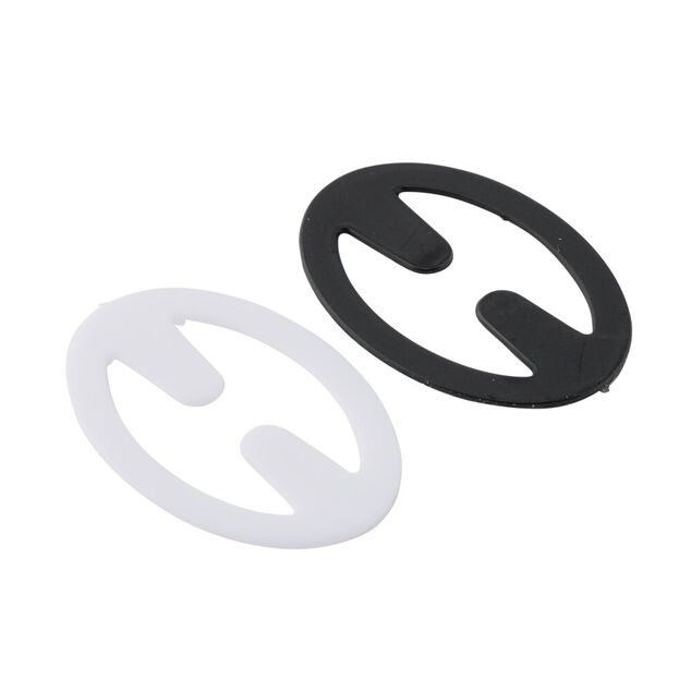 Clip pour bretelles soutien-gorge croisées plastique blanc transparent