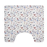 Contour WC PVC motif terrazzo blanc marron bleu 49,5x15cm