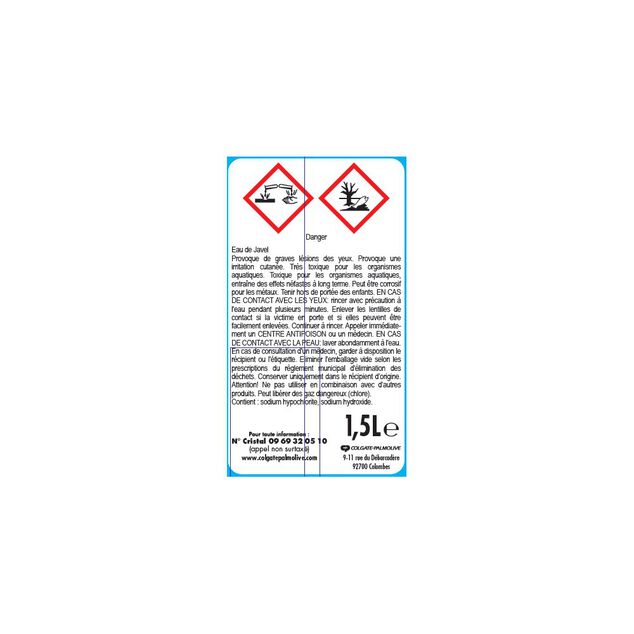 Eau de javel La Croix Power 1,5L
