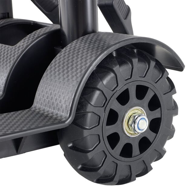 Diable compact pliant transport 50kg m&eacute;tal et plastique noir