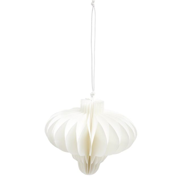 Kit décoration de Noël à suspendre en papier rouge et blanc 6 pièces