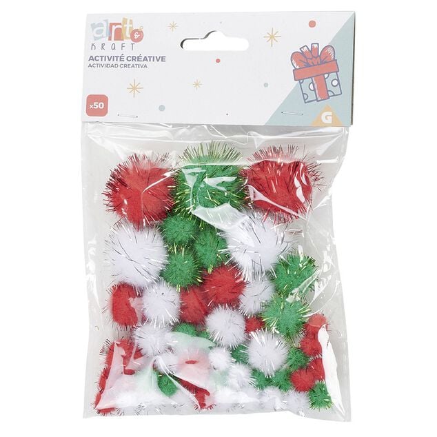 Pompon d&eacute;coratif x 50