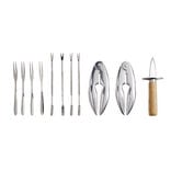 Ustensile pour fruit de mer 11 pi&egrave;ces
