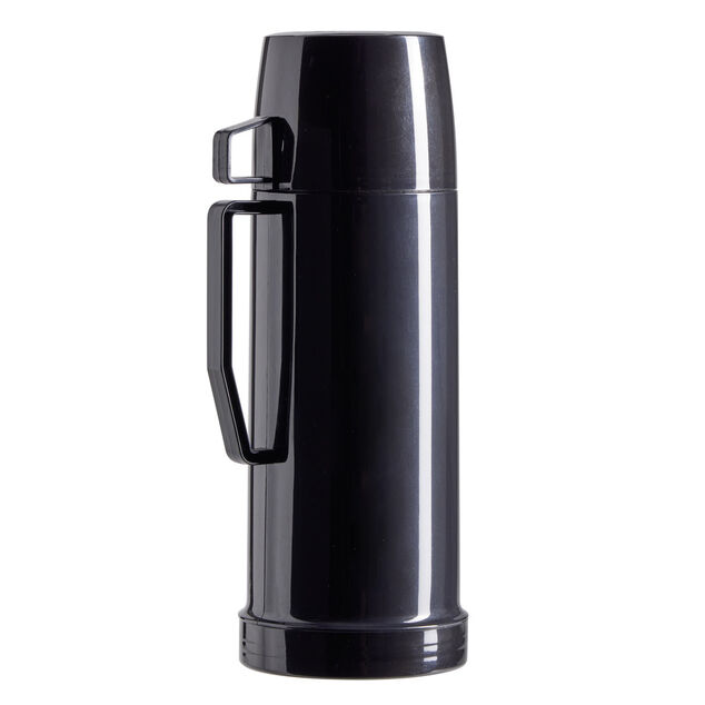 Bouteille isotherme 415ml avec tasse plastique noir