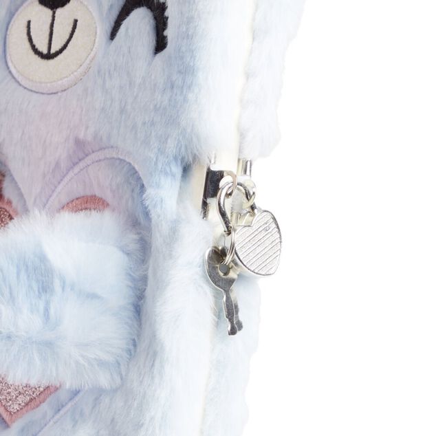 Carnet de note avec couverture en peluche 24x17cm - 5 mod&egrave;les