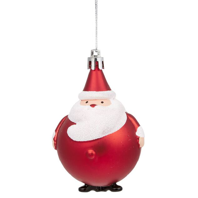 Boule Père Noël rouge à suspendre