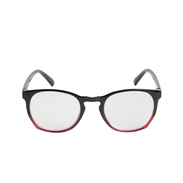 Lunette loupe de lecture en métal et plastique rouge 13,5x14xH4,5cm