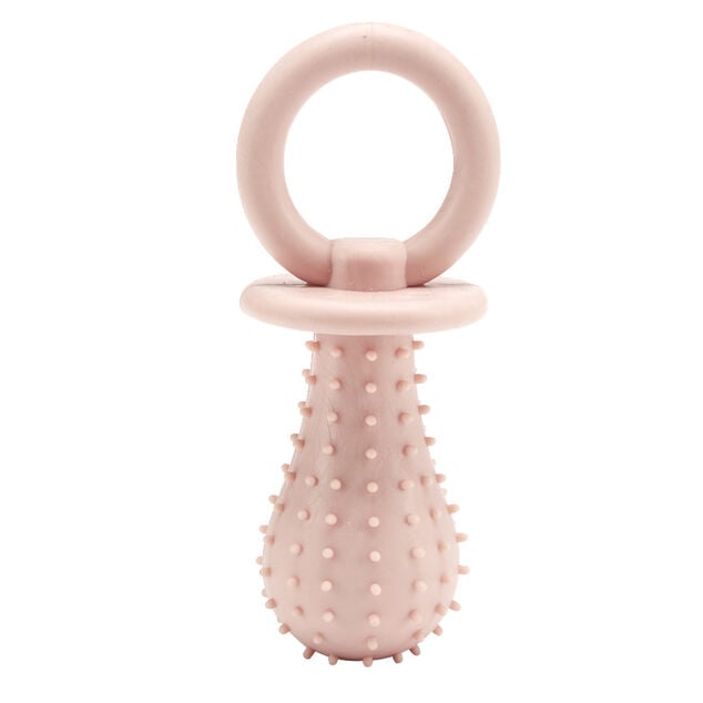 Jouet tétine pour animaux (2 modèles rose ou bleu)