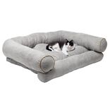 Couchage animaux forme canapé gris 60x50xH20cm