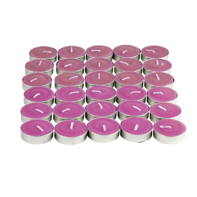 Bougie chauffe-plat parfum&eacute;e x30 rose senteur provence 3H