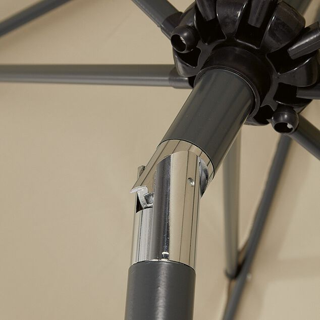 Parasol centr&eacute; HAVANE taupe