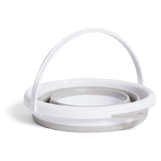 Seau en plastique r&eacute;tractable 5L - &Oslash;26,5xH21 cm