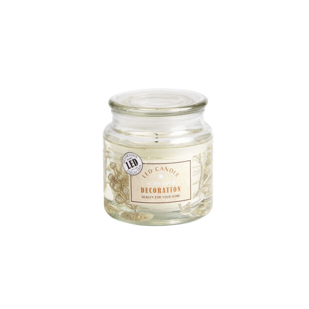 Bougie parfum&eacute;e 12H avec d&eacute;cor int&eacute;rieur LED - 4 mod&egrave;les