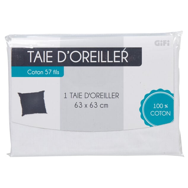 Taie d oreiller blanc