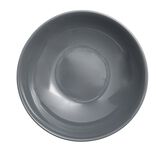 Assiette &agrave; soupe Madrid gr&egrave;s gris &Oslash;20cm