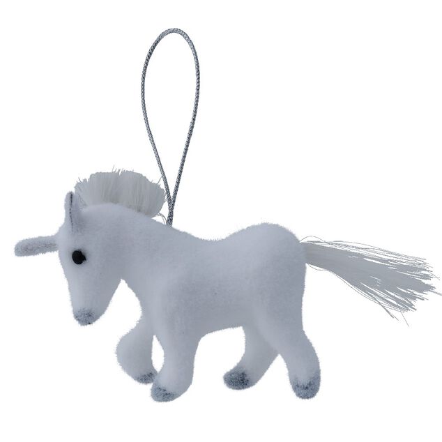 Suspension licorne blanche