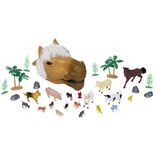 T&ecirc;te de cheval + 20 figurines