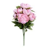 Bouquet fleurs artificielles pivoines 10 t&ecirc;tes H42cm - 3 mod&egrave;les