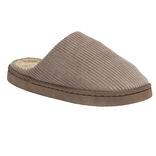 Pantoufles chaussons côtelés intérieur fourré semelle dure (3 modèles)