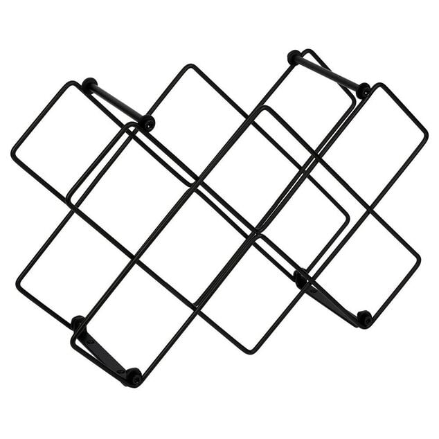 Range bouteille en fer 42x14x28 cm