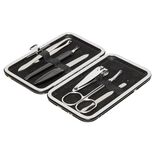 Set manucure 6 pi&egrave;ces Spring fleuri, gris