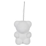 Ours blanc à suspendre Noël x5