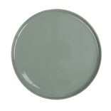 Assiette ronde plate Nordic porcelaine vert &Oslash;28cm