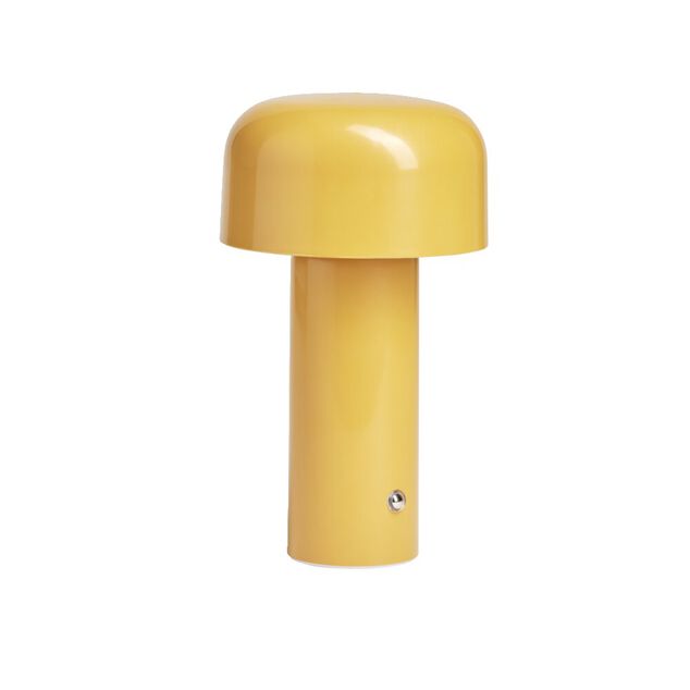 Lampe LED tactile rechargeable jaune &Oslash;12,5xH20,5cm
