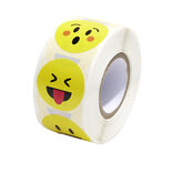 Lot de 500 stickers émojis Ø2,5cm