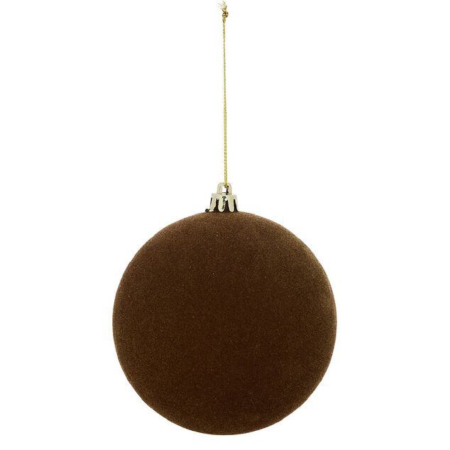 Boule de No&euml;l effet floqu&eacute;