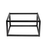 Pieds pour meuble Box Cube m&eacute;tal noir H17,5cm