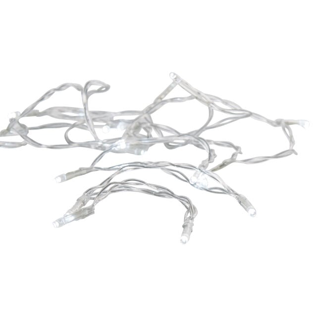 Guirlande &eacute;lectrique No&euml;l int&eacute;rieur 30LED blanc froid 3 m